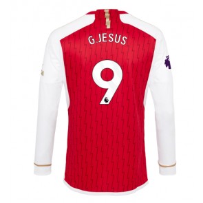 Arsenal Gabriel Jesus #9 Koszulka Podstawowych 2023-24 Długi Rękaw